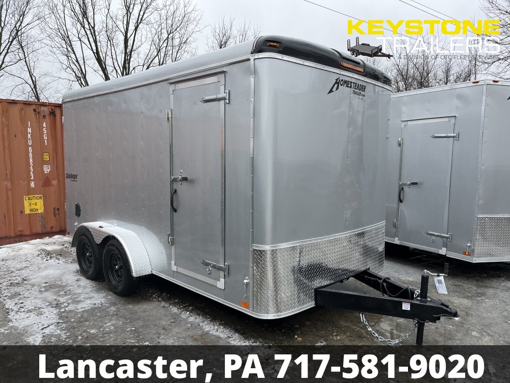 2025 Homesteader Trailers - 714CT - Silver Mist - 7x14 - 7,000#