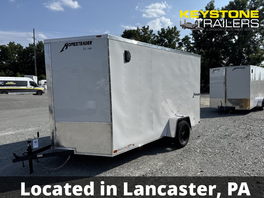 2026 Homesteader Trailers - 712IS - White - 7x12 - 2,990#