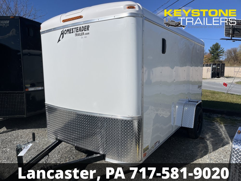 2025 Homesteader Trailers - 612CS - White - 6x12 - 2,990#