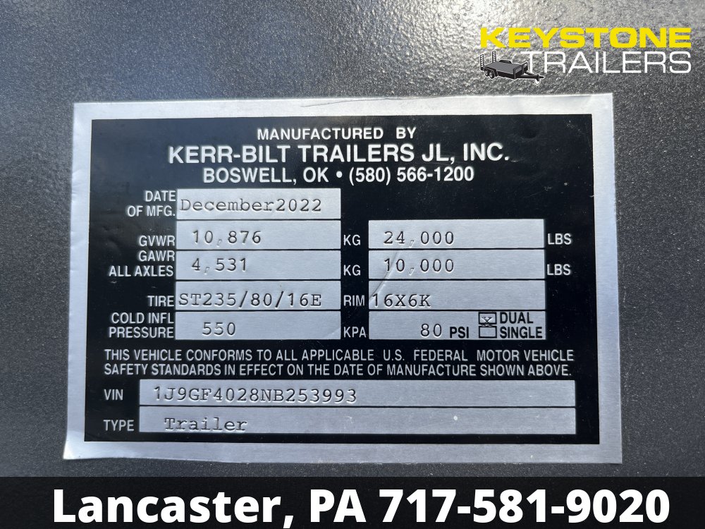 2022 Kerr-Bilt -  - Gray - 8.5x40 - 24K