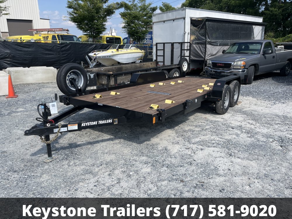 2022 Keystone Trailers - KF718-7 - Black - 7x18 - 7,000#