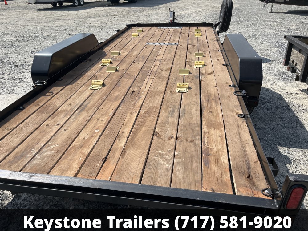 2022 Keystone Trailers - KF718-7 - Black - 7x18 - 7,000#