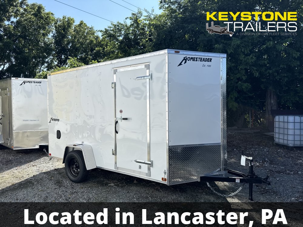 2026 Homesteader Trailers - 612IS - White - 6x12 - 2,990#