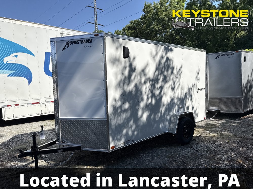2026 Homesteader Trailers - 612IS - White - 6x12 - 2,990#