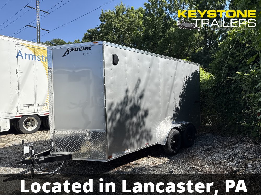 2026 Homesteader Trailers - 714IT - Silver Mist - 7x14 - 7,000#