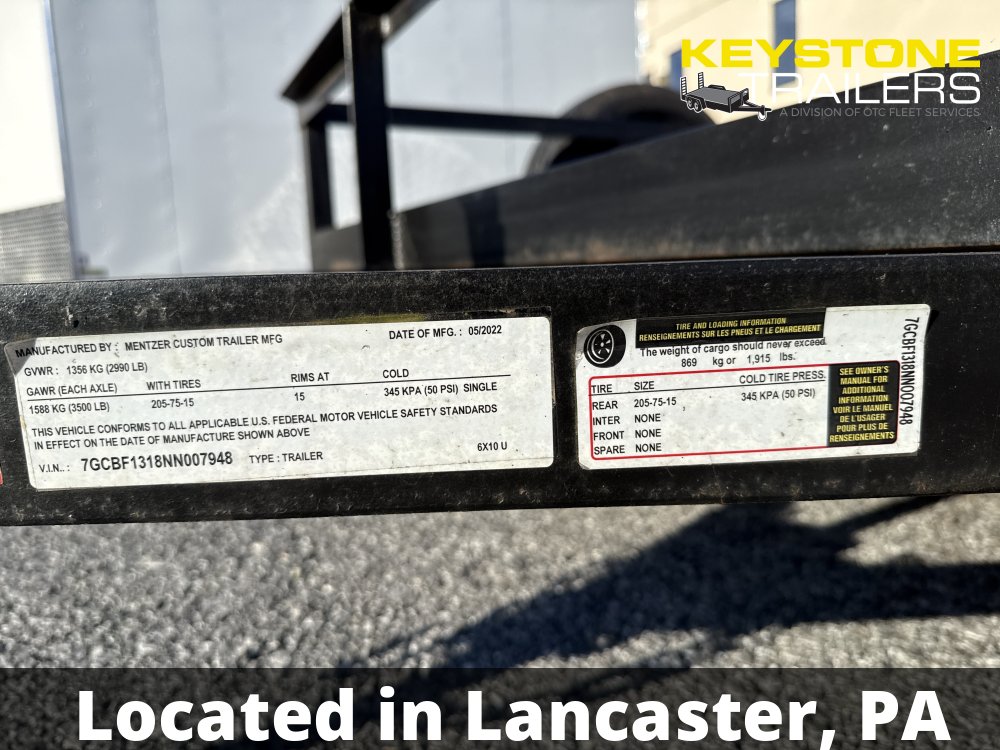 2022 MCT - 6X10U - Black - 6x10 - 2,990#