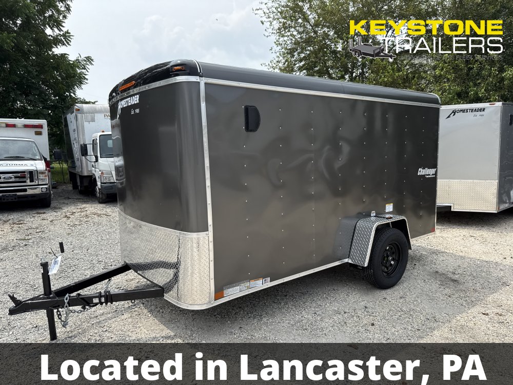 2026 Homesteader Trailers - 612CS - Gray - 6x12 - 2,990#