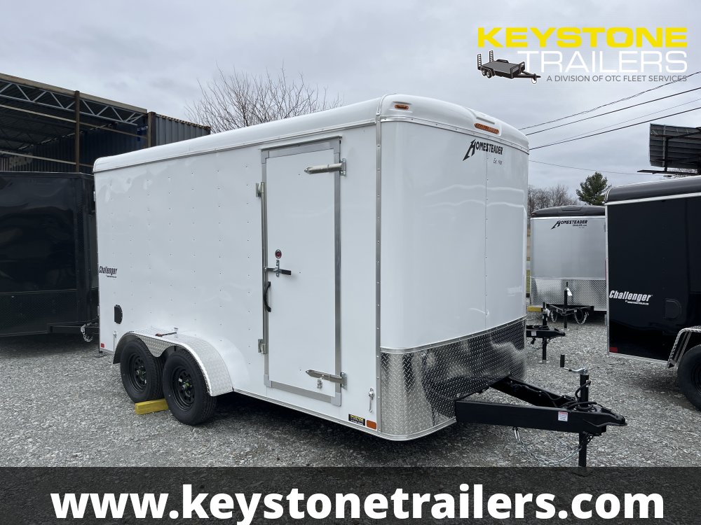 2025 Homesteader Trailers - 714CT - White - 7x14 - 7,000#