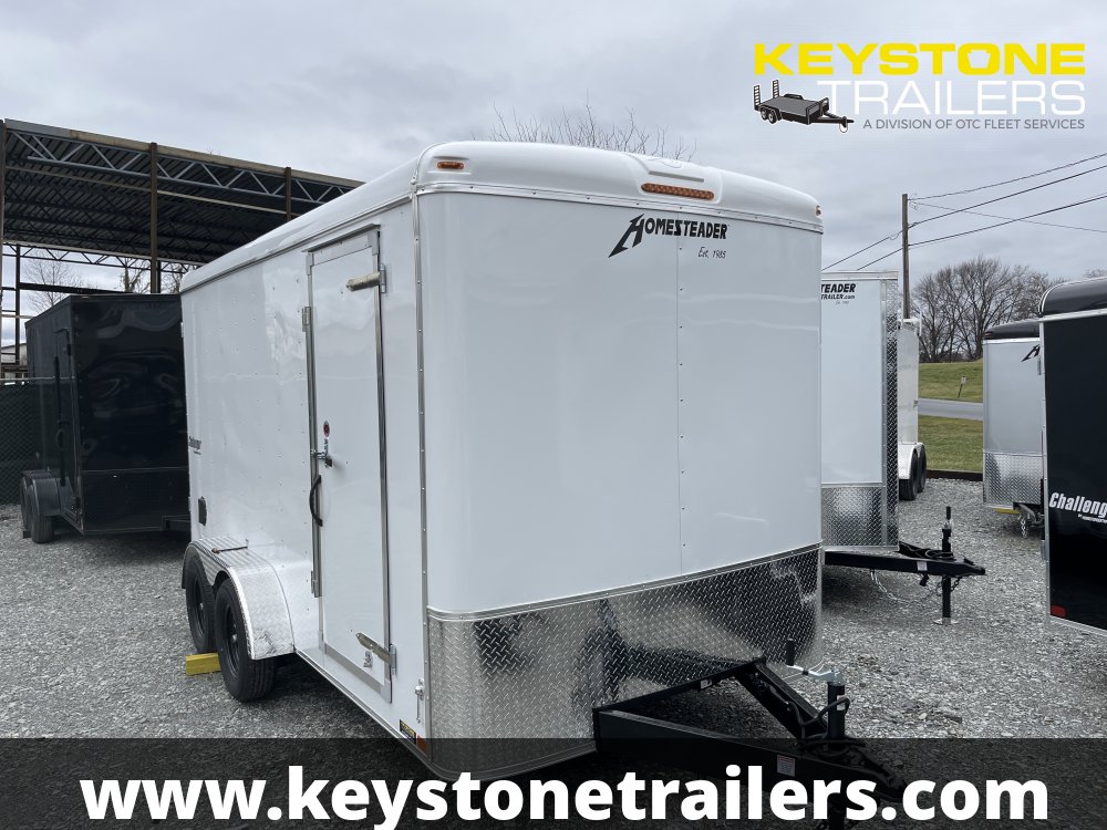 2025 Homesteader Trailers - 714CT - White - 7x14 - 7,000#