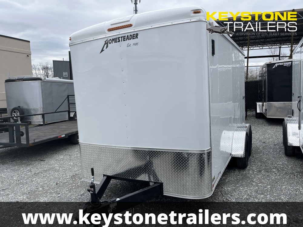 2025 Homesteader Trailers - 714CT - White - 7x14 - 7,000#