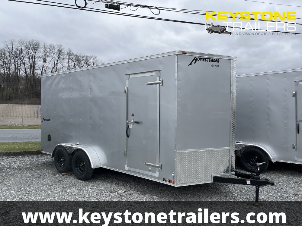 2025 Homesteader Trailers - 716IT - Silver Mist - 7x16 - 7,000#