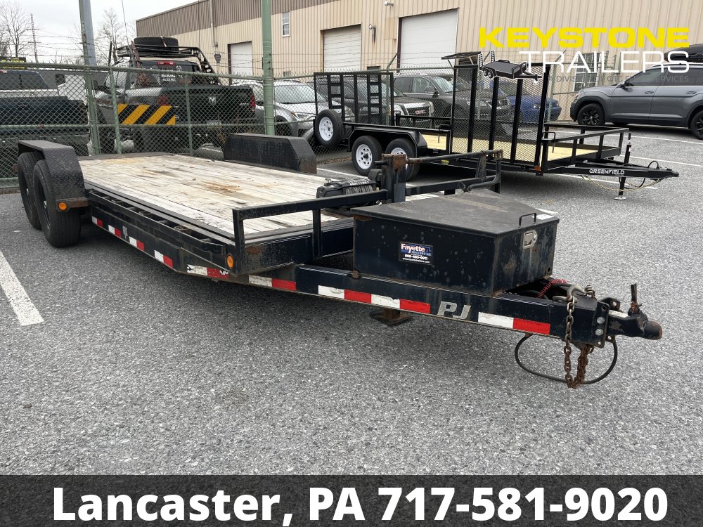 2015 PJ Trailer - 7X20 14000# Hydraulic Tilt Trailer - Black - 7x20 - 14,000#