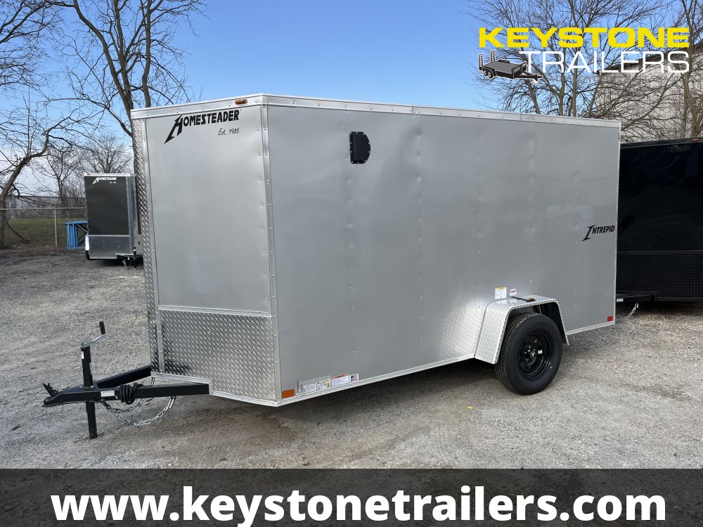 2025 Homesteader Trailers - 612IS - Silver Mist - 6x12 - 2,990#