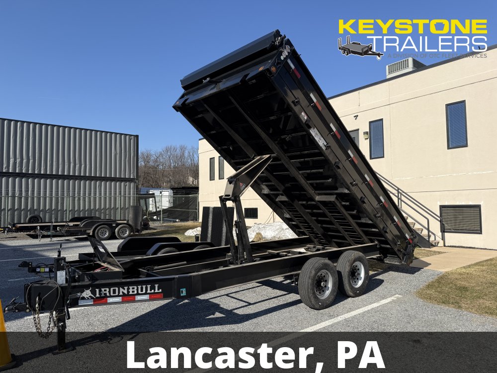 2023 8.5x16 14,000# Deckover Dump Trailer w/ Fold Down Sides and Ramps