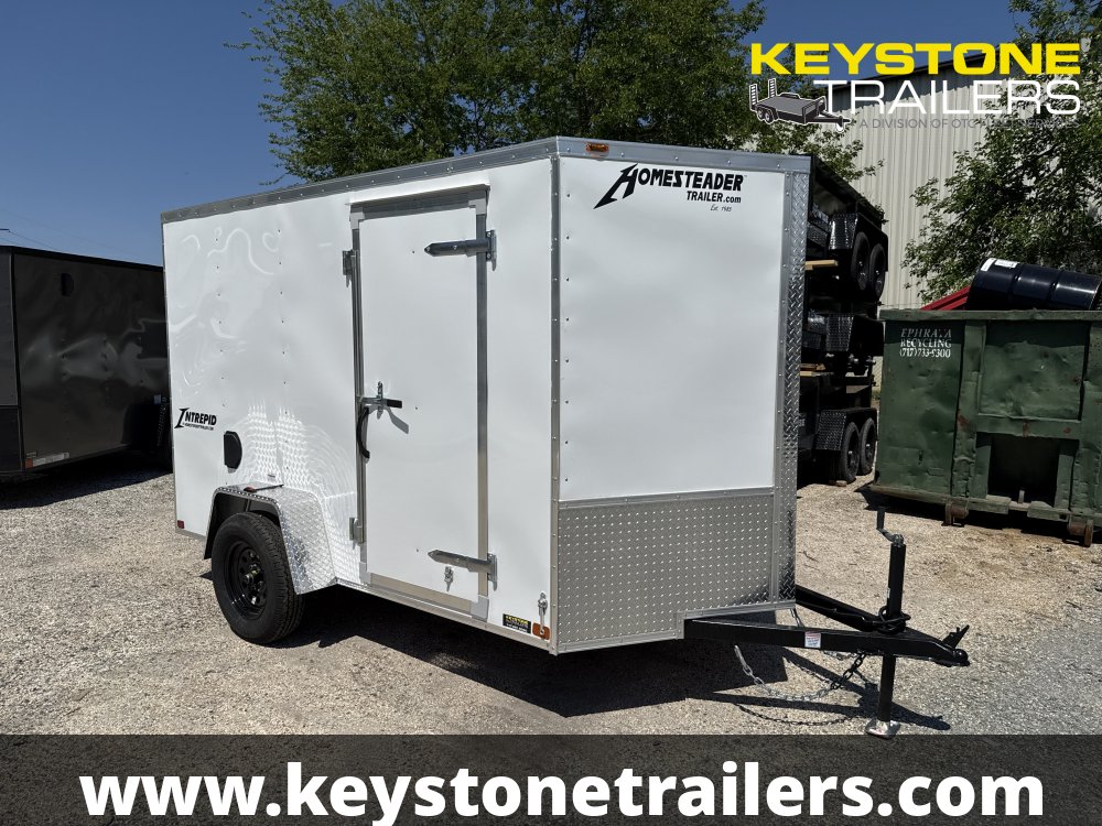 2025 Homesteader Trailers - 610IS - White - 6x10 - 2,990#