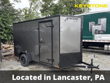 2026 Homesteader Trailers - 612IS - Gray - 6x12 - 2,990#