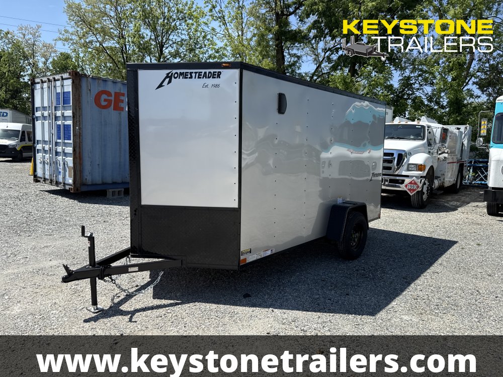 2025 Homesteader Trailers - 612IS - Silver Mist - 6x12 - 2,990#