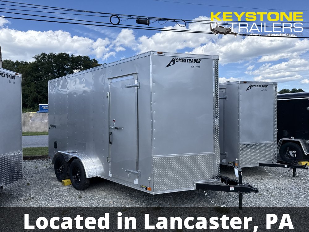 2026 Homesteader Trailers - 714IT - Silver Mist - 7x14 - 7,000#