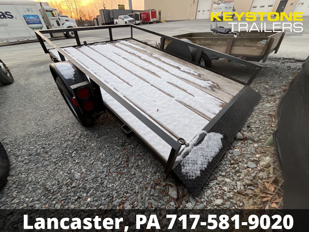 1997 Pequea - 6X10-Gravity Tilt Trailer 2,900# - Black - 6x10 - 2,990#