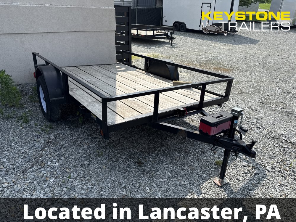 1997 Pequea - 6X10-Gravity Tilt Trailer 2,900# - Black - 6x10 - 2,990#