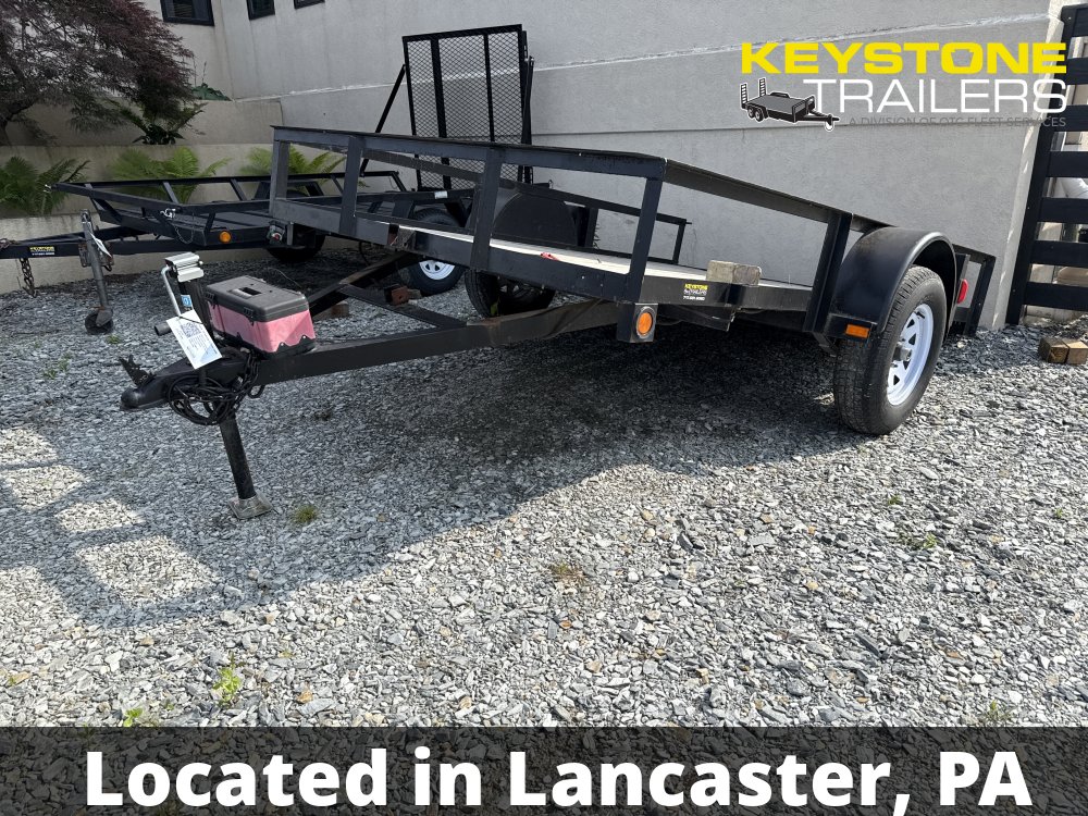 1997 Pequea - 6X10-Gravity Tilt Trailer 2,900# - Black - 6x10 - 2,990#