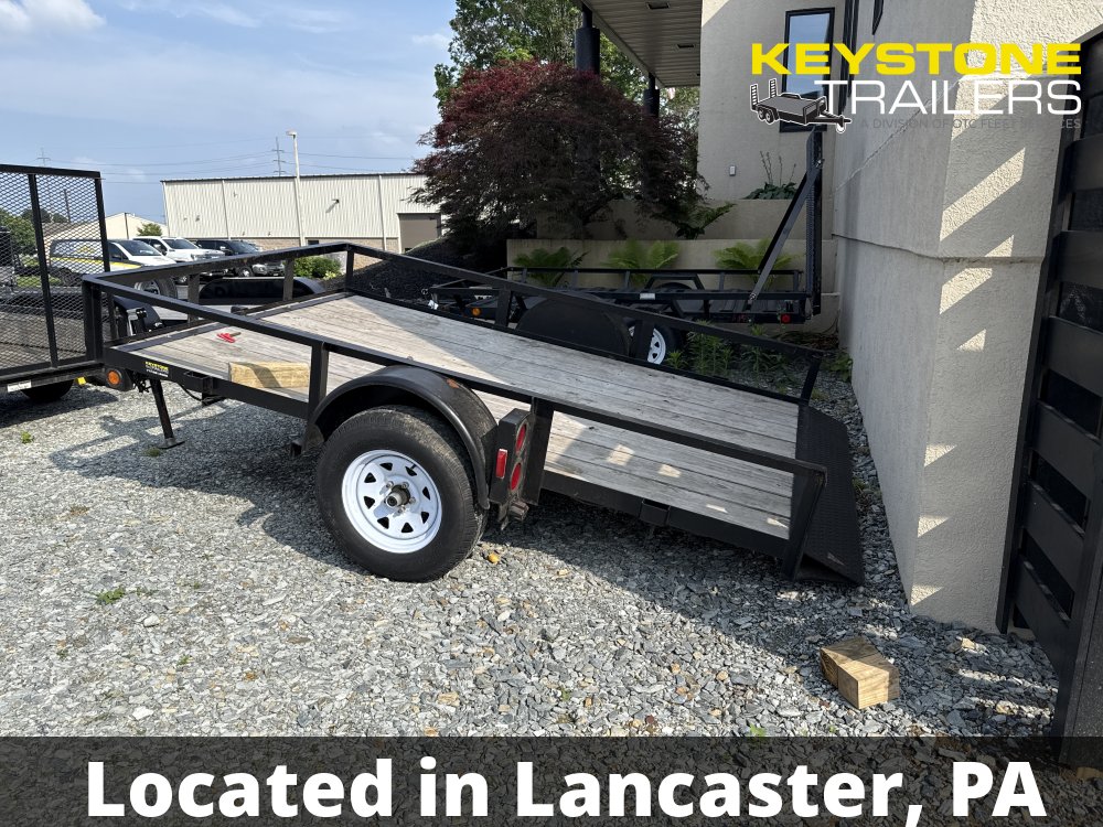 1997 Pequea - 6X10-Gravity Tilt Trailer 2,900# - Black - 6x10 - 2,990#