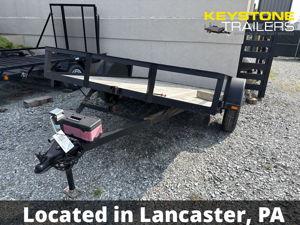 1997 Pequea - 6X10-Gravity Tilt Trailer 2,900# - Black - 6x10 - 2,990#