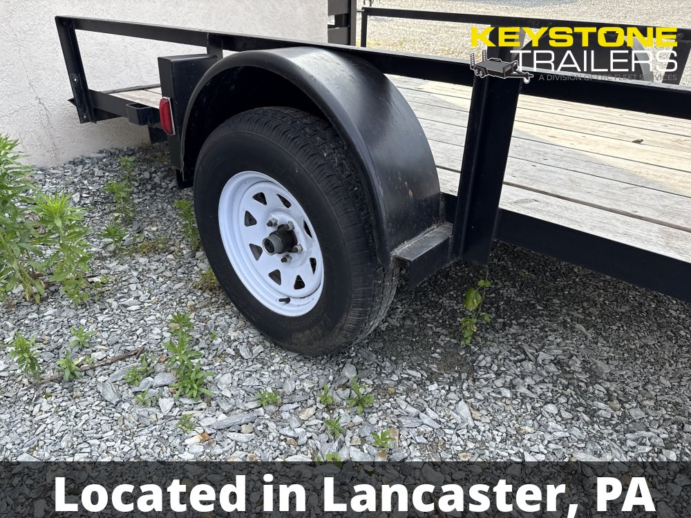 1997 Pequea - 6X10-Gravity Tilt Trailer 2,900# - Black - 6x10 - 2,990#