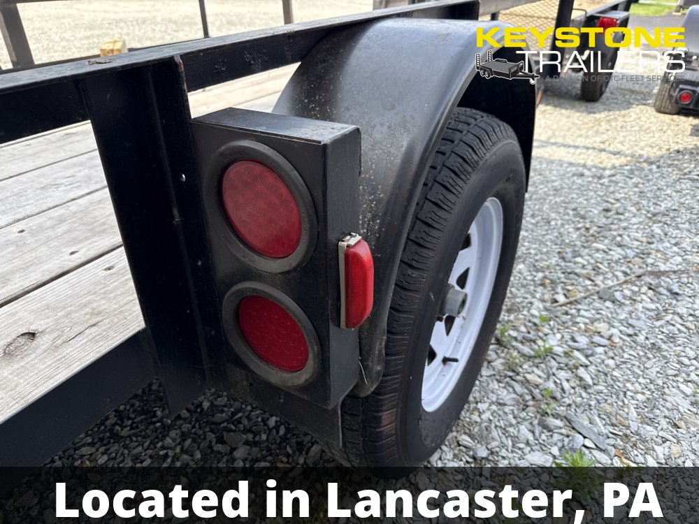 1997 Pequea - 6X10-Gravity Tilt Trailer 2,900# - Black - 6x10 - 2,990#