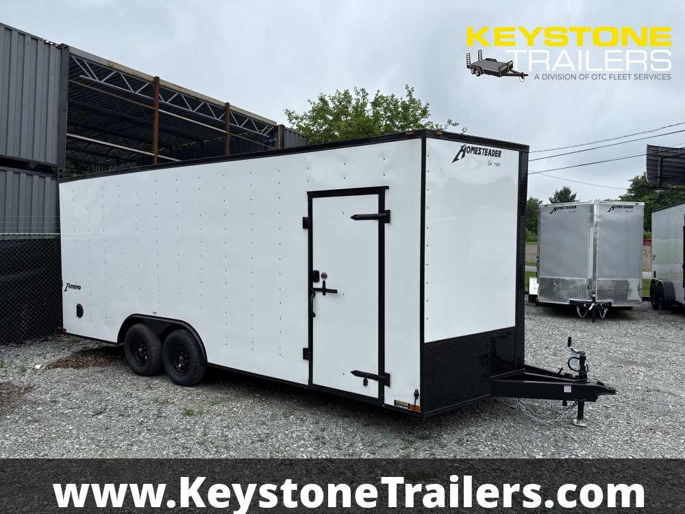2025 Homesteader Trailers - 820IT - White - 8.5x20 - 7,000#