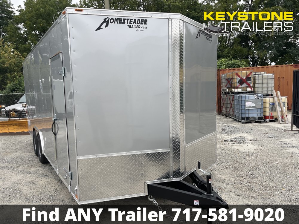 2025 Homesteader Trailers - 820IT - Silver Mist - 8.5x20 - 9,950#