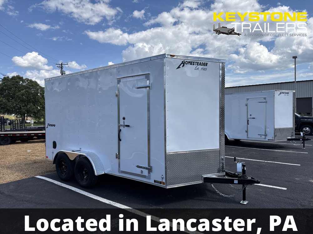 2026 Homesteader Trailers - 714IT - White - 7x14 - 7,000#