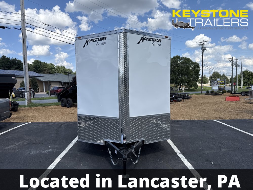 2026 Homesteader Trailers - 714IT - White - 7x14 - 7,000#