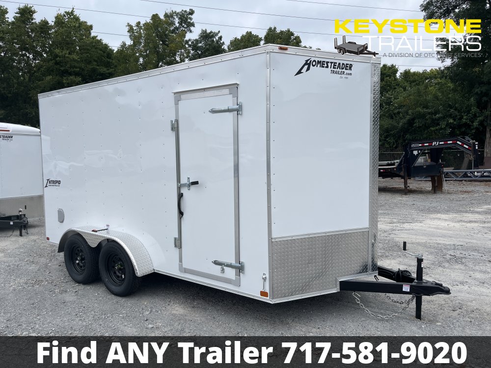 2025 Homesteader Trailers - 714IT - White - 7x14 - 7,000#