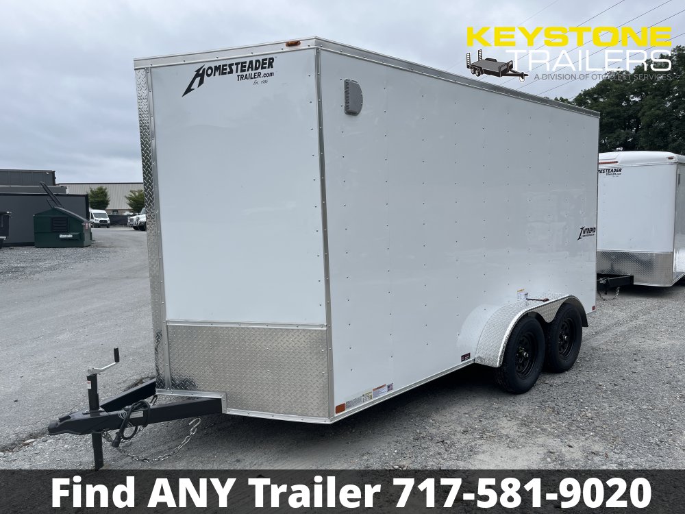 2025 Homesteader Trailers - 714IT - White - 7x14 - 7,000#