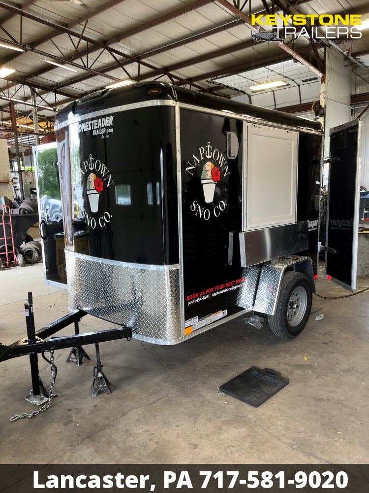 Custom Enclosed/Cargo Snow Cone Concession Trailer