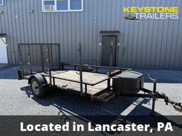 2016 Keystone Trailers - KU612R-3 - Black - 6x12 - 2,990#