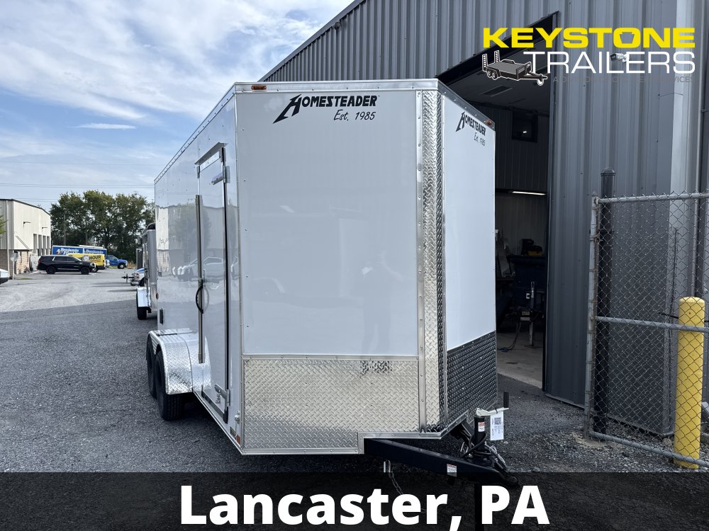 2027 Homesteader - 714IT - White - 7'x14' - 7,000#