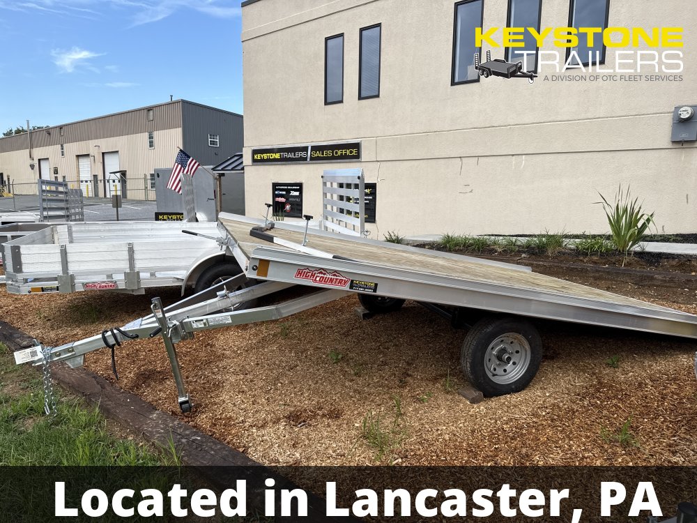 2025 Snow Mobile Tilt Trailer - HFS101X12P - Aluminum - 8.5x12 - 2,990#