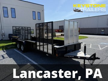 2018 Keystone - KF722-10 - Black - 7x22 - 9,990#