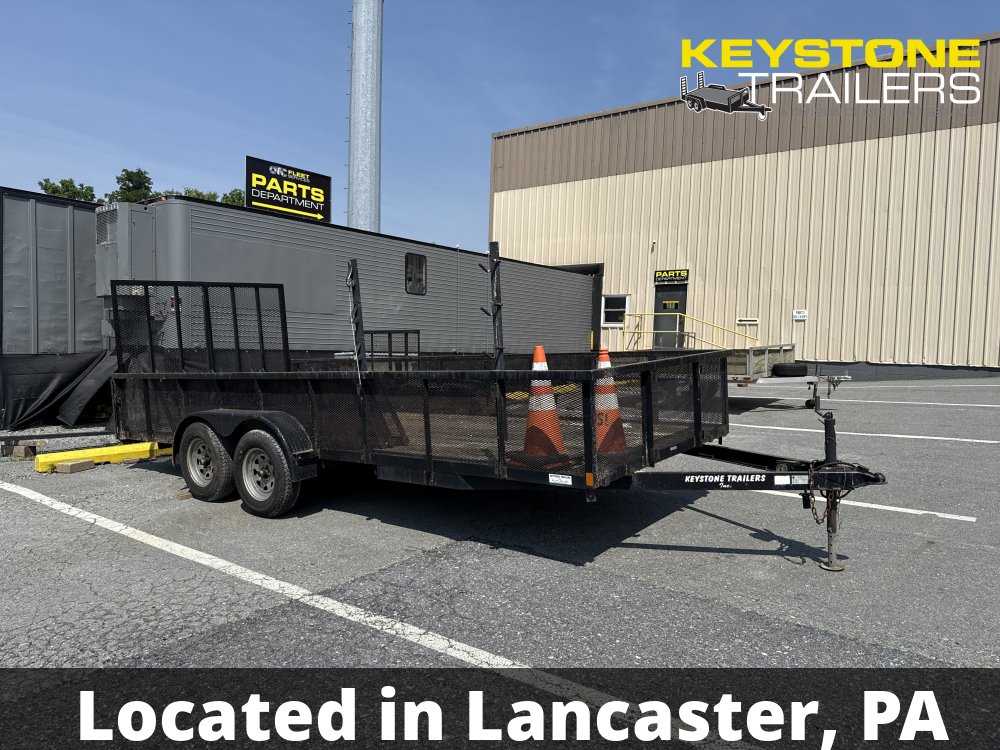 2014 Keystone Trailers - KU618-7 - Black - 6x18 - 7,000#