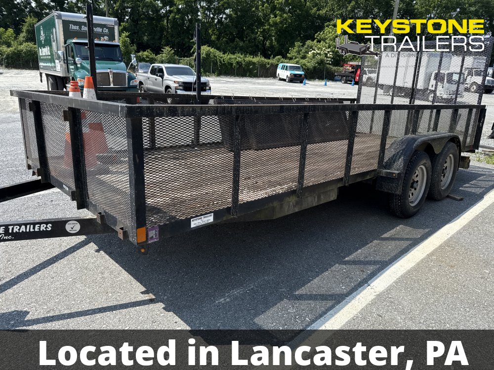 2014 Keystone Trailers - KU618-7 - Black - 6x18 - 7,000#