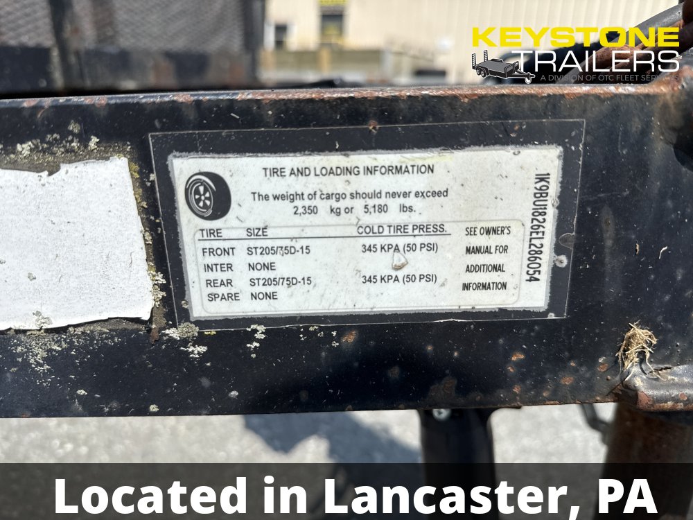 2014 Keystone Trailers - KU618-7 - Black - 6x18 - 7,000#