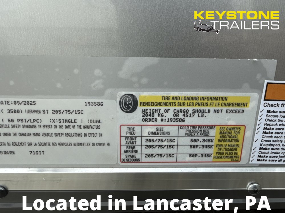 2026 Homesteader Trailers - 716IT - Silver Mist - 7x16 - 7,000#