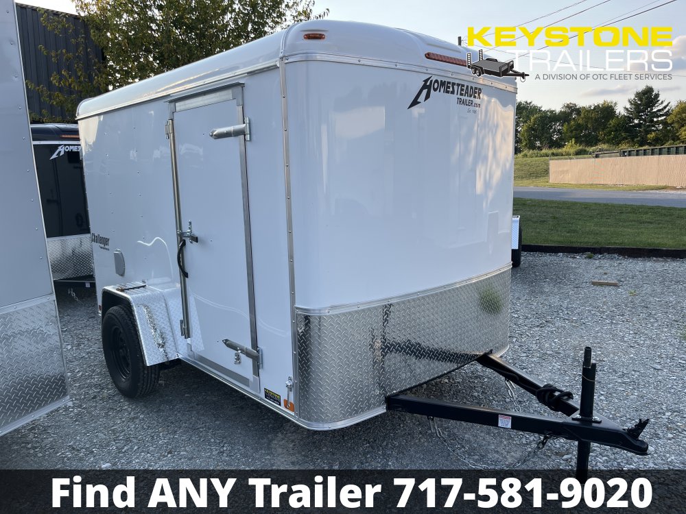 2025 Homesteader Trailers - 610CS - White - 6x10 - 2,990#