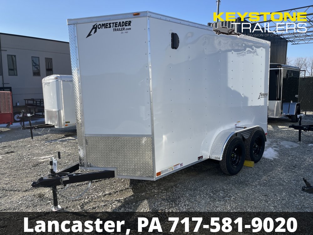 2025 Homesteader Trailers - 612IT - White - 6x12 - 7,000#