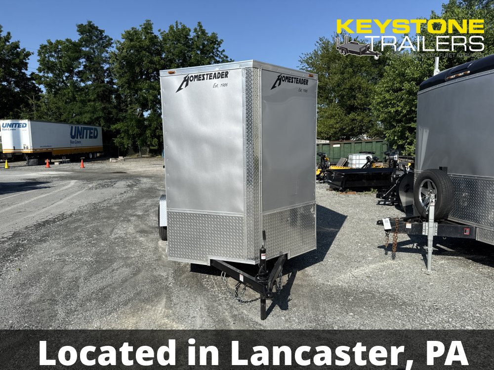 2026 Homesteader Trailers - 612IS - Silver Mist - 6x12 - 2,990#