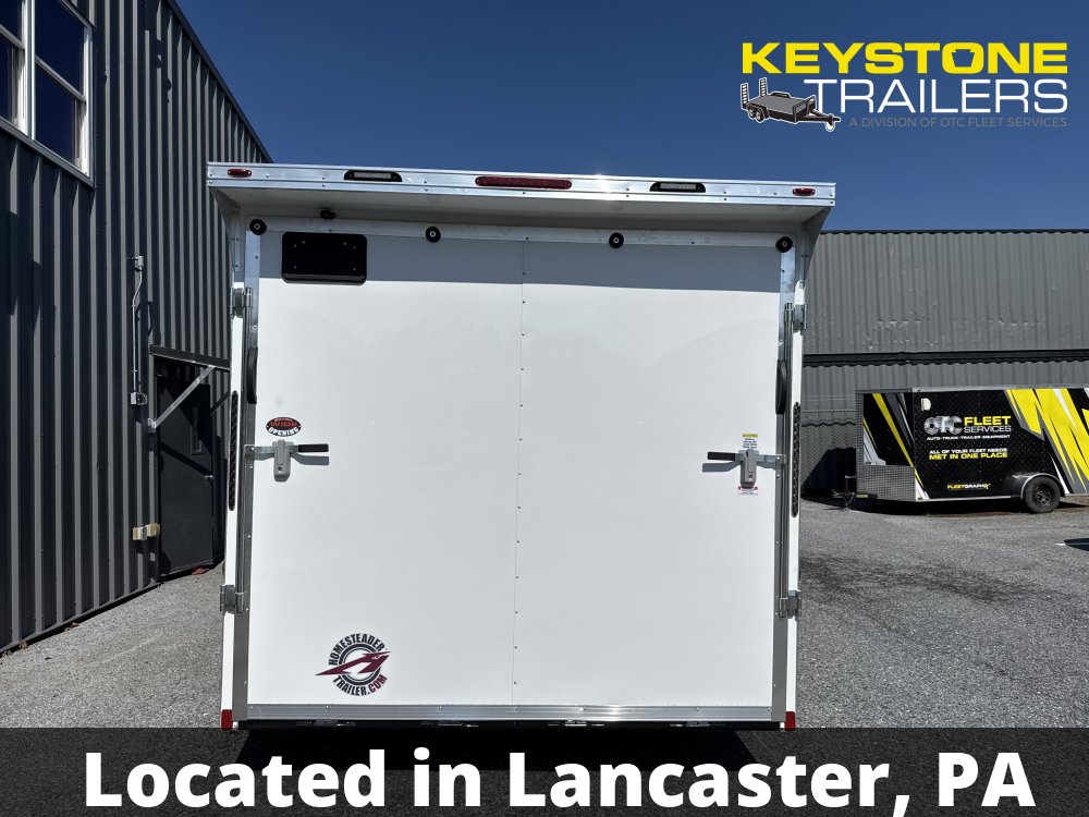 2026 Homesteader Trailers - 820AB - White - 8.5x20 - 9,950#