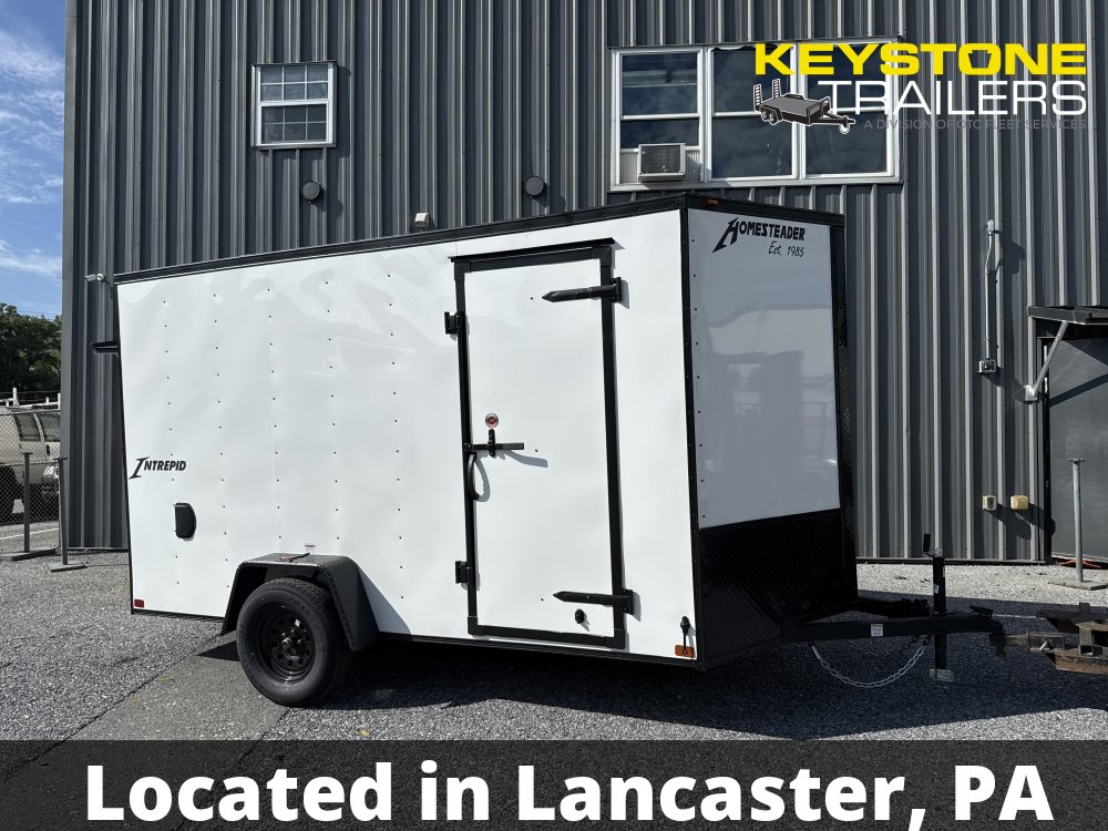2026 Homesteader Trailers - 612IS - White - 6x12 - 2,990#