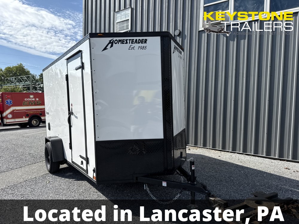2026 Homesteader Trailers - 612IS - White - 6x12 - 2,990#